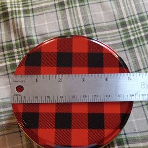 Buffalo Plaid Small Goodie Tin 5" W X 2" D